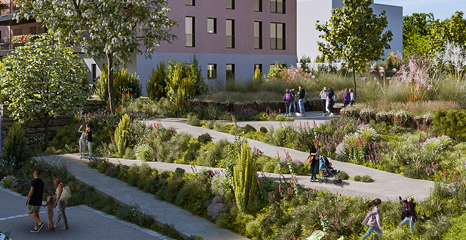 Espaces accessibles par rampes